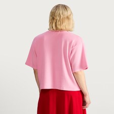 F&F Boxy Fit Short Sleeved Brushed T-Shirt in Pink thumbnail 4