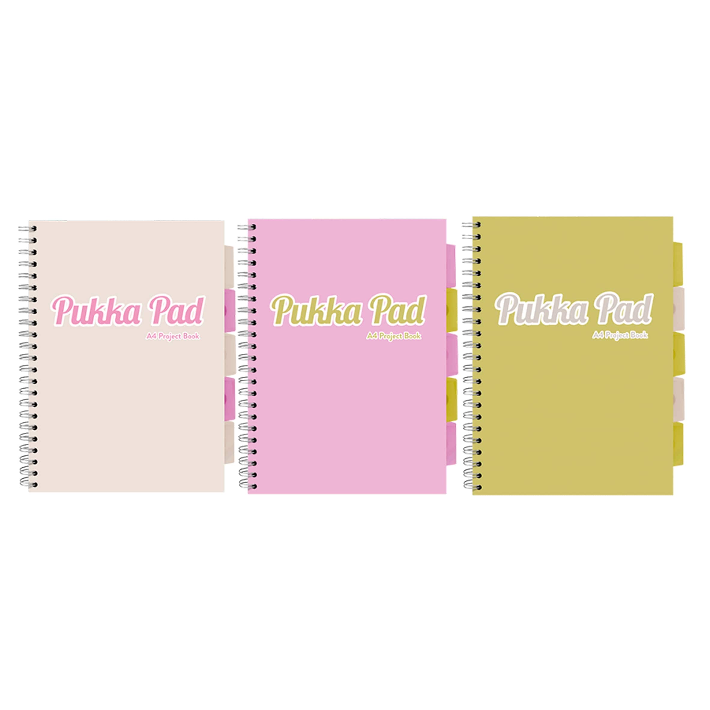 Pukka Stationery Pistachio A4 Project Notebook - Assorted