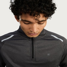 F&F Active Regular Fit Half-Zip Jacket in Black thumbnail 2