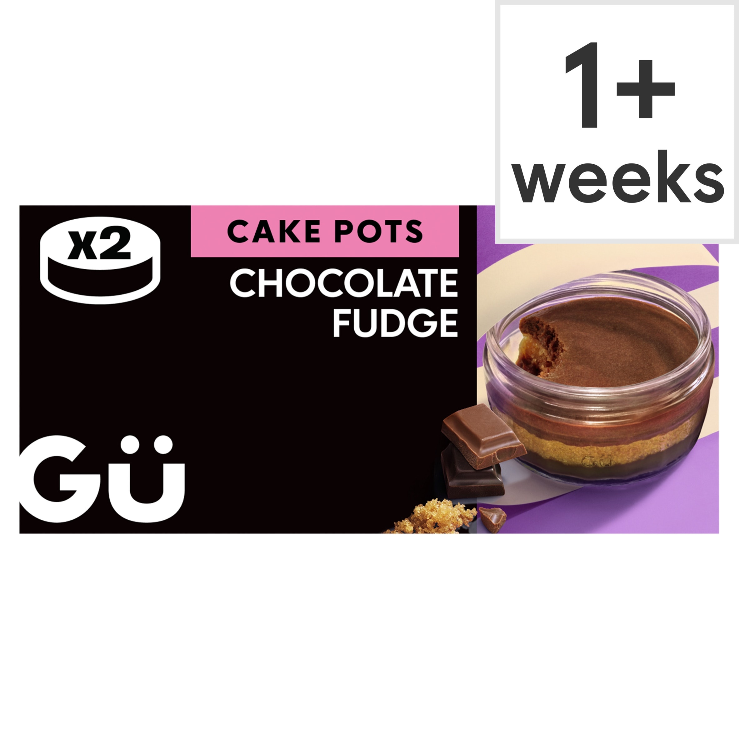 Gü Chocolate Fudge Cake Pots Dessert 2x 68g