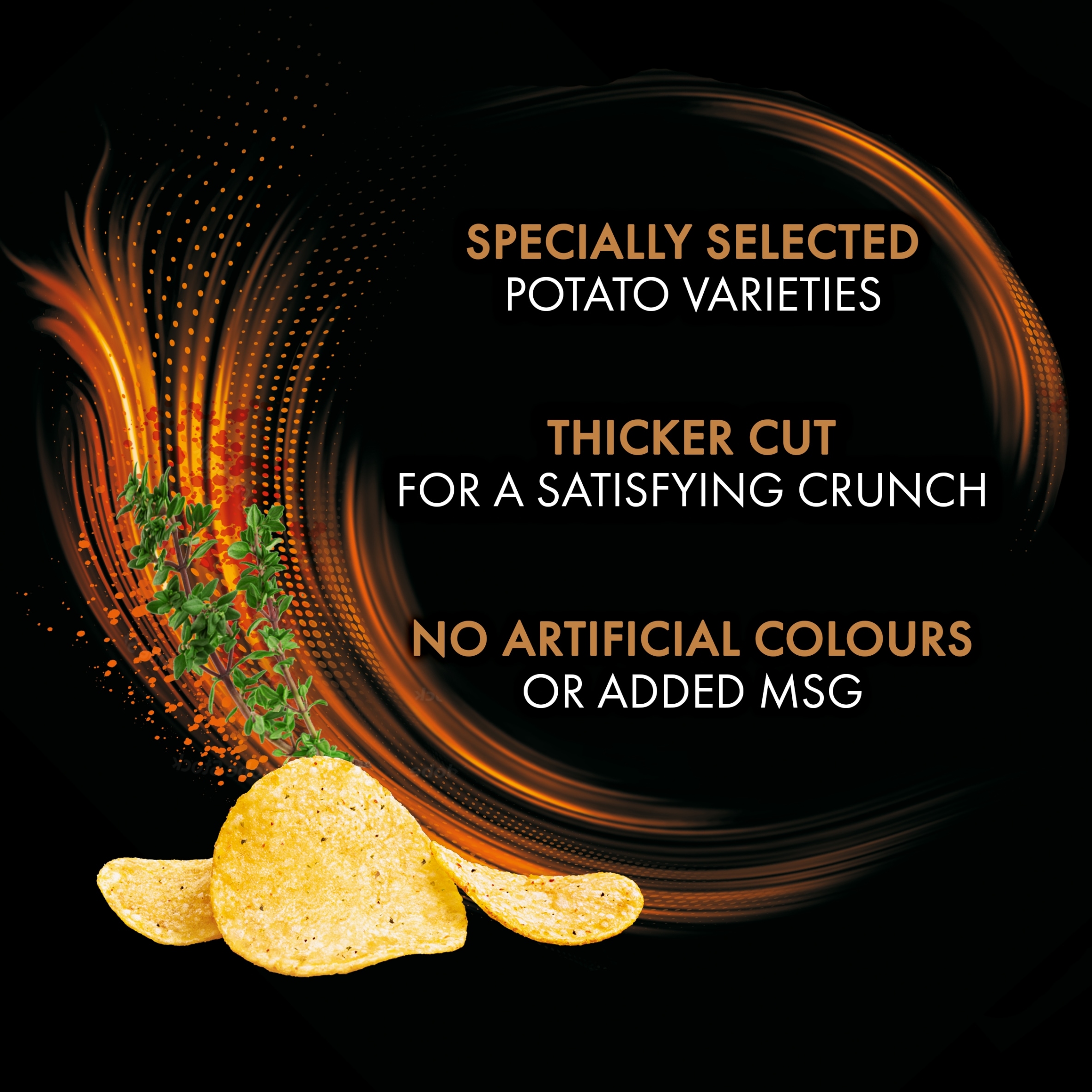 Walkers Sensations Chicken & Thyme Sharing Crisps 150g thumbnail 3
