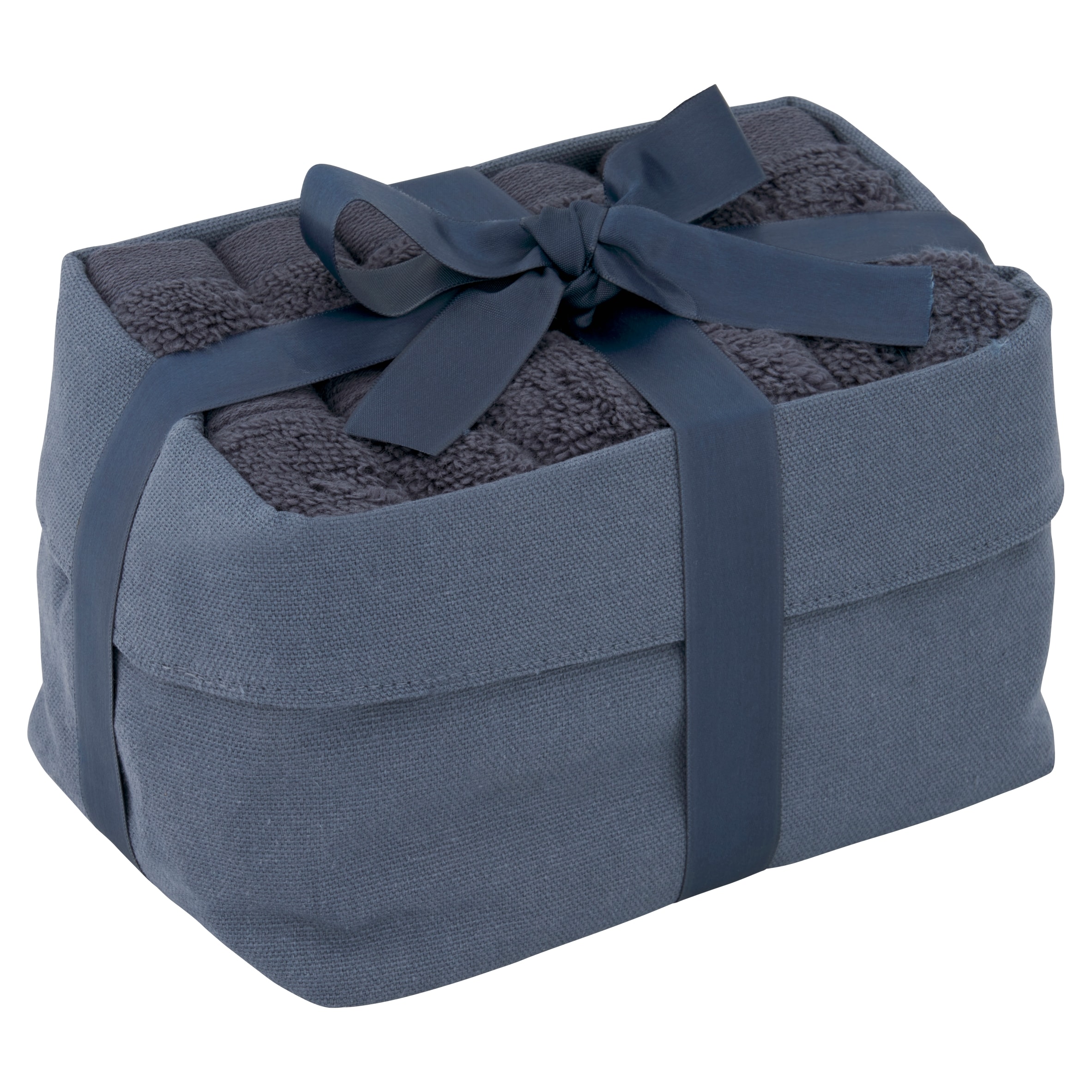 F&F Home Blue Charcoal Face Cloth Gift Set