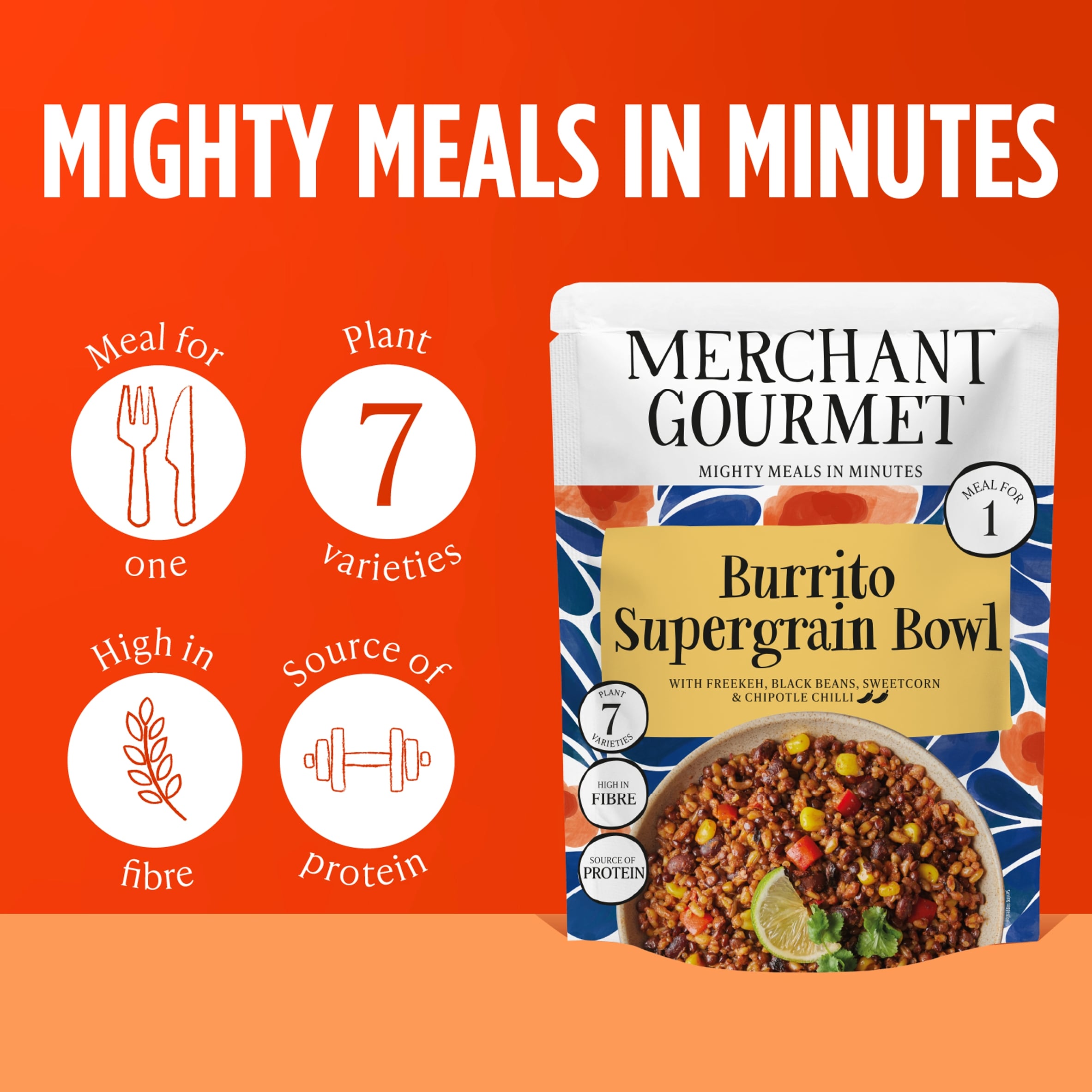 Merchant Gourmet Burrito Supergrain Bowl 220g thumbnail 3