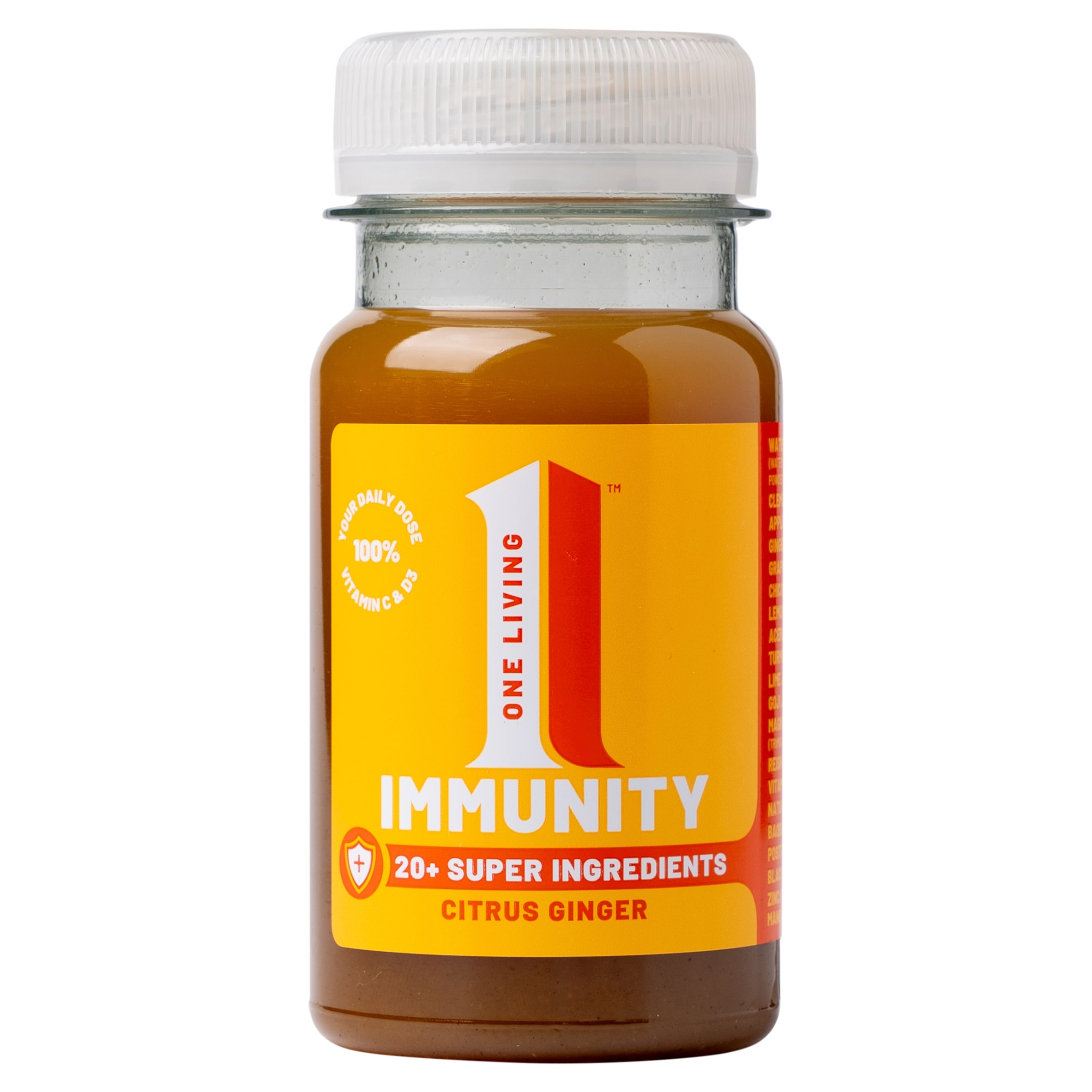One Living Citrus Ginger Immune Health Shot 100ml