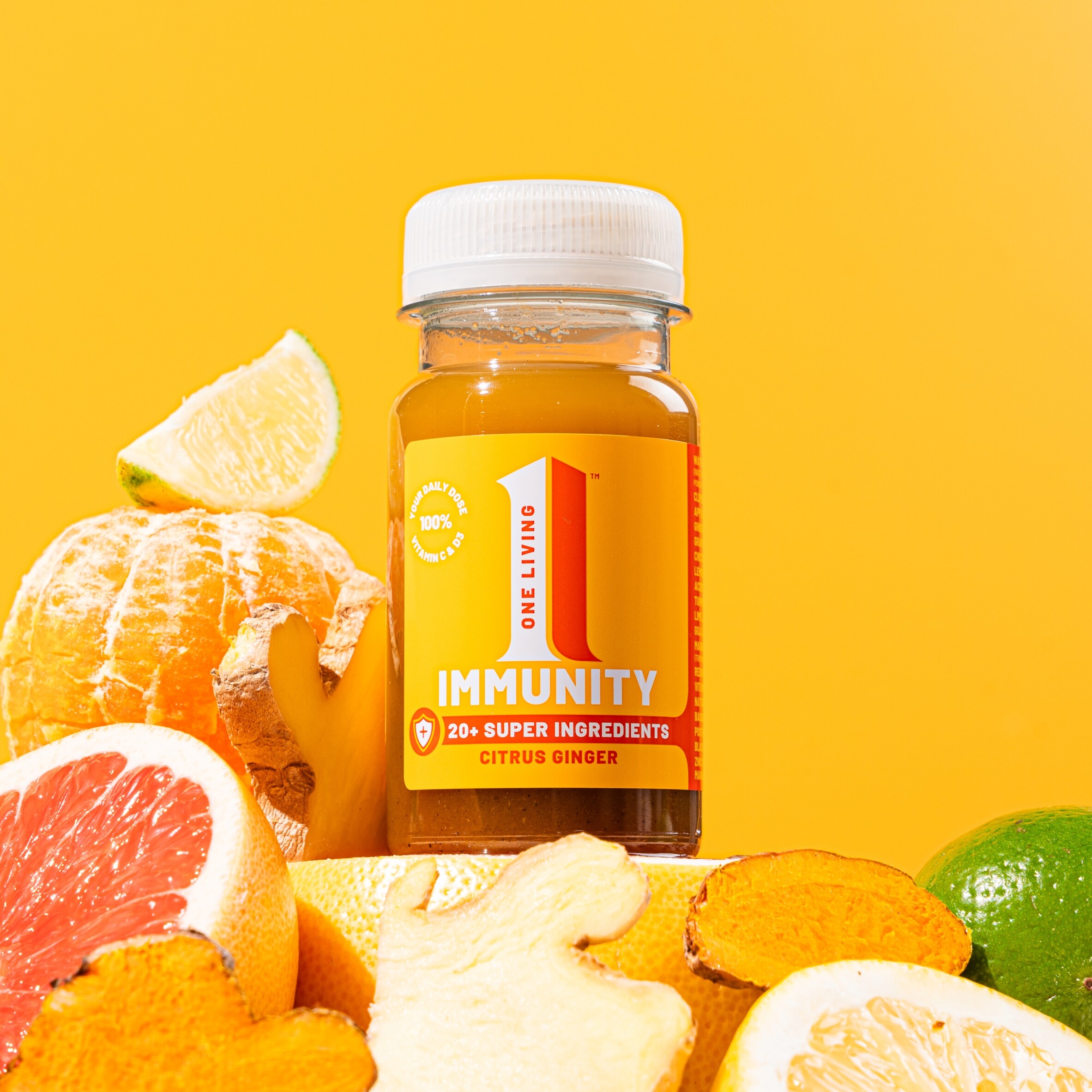 One Living Citrus Ginger Immune Health Shot 100ml thumbnail 3