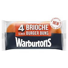 Warburtons Brioche Burger Buns 4pk