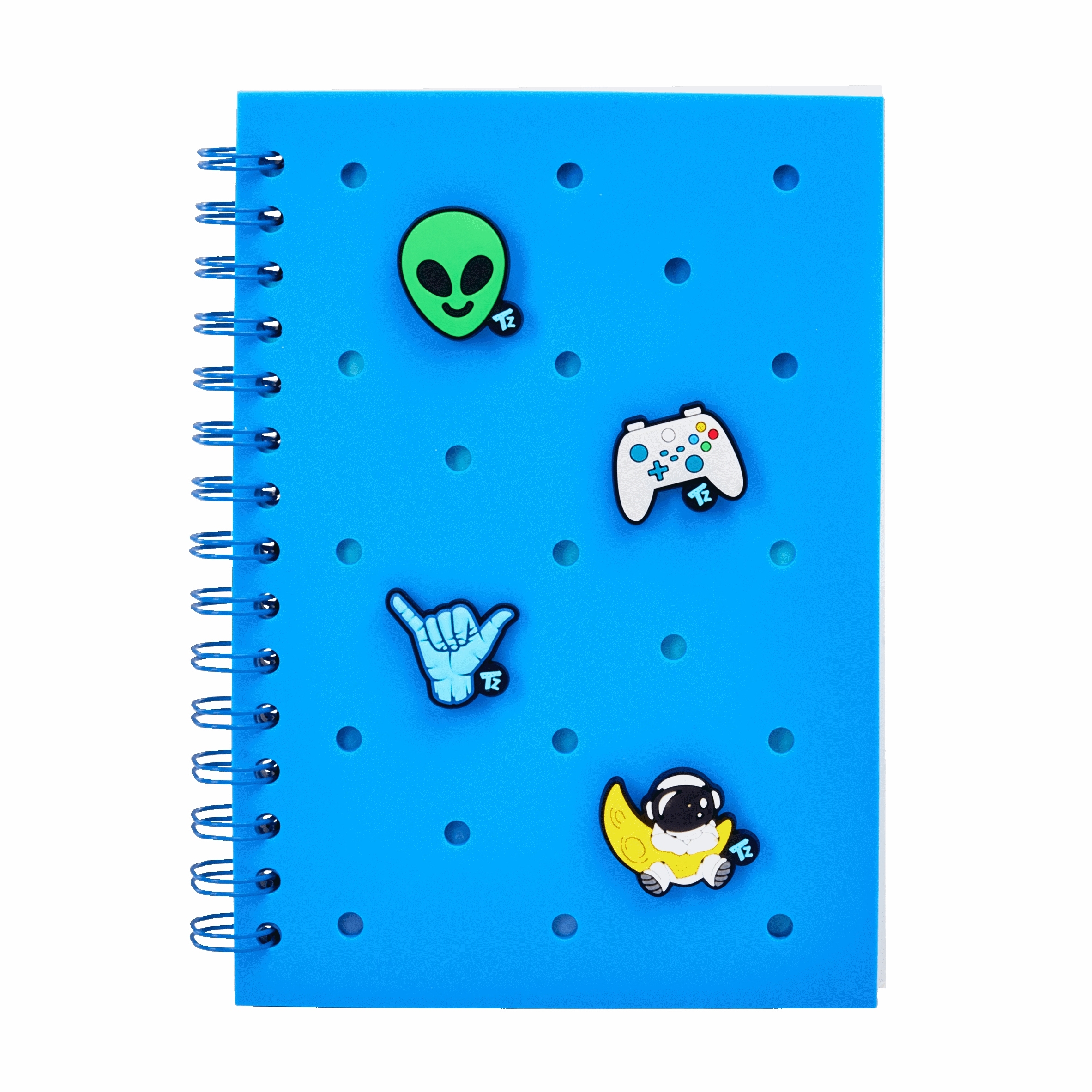 Taggeez Customisable Notebook & Charms Blue thumbnail 2