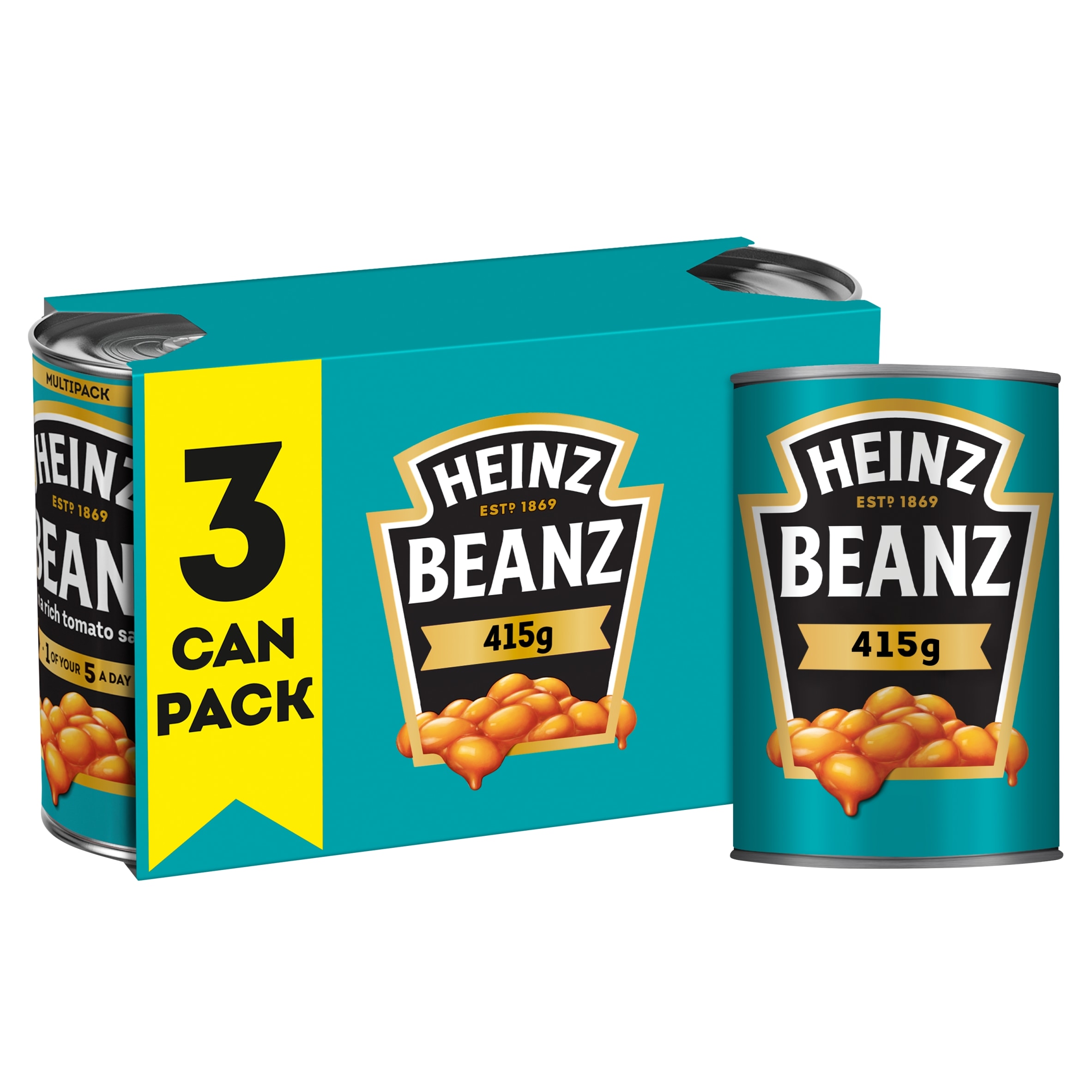 Heinz Baked Beans Standard 3x415g