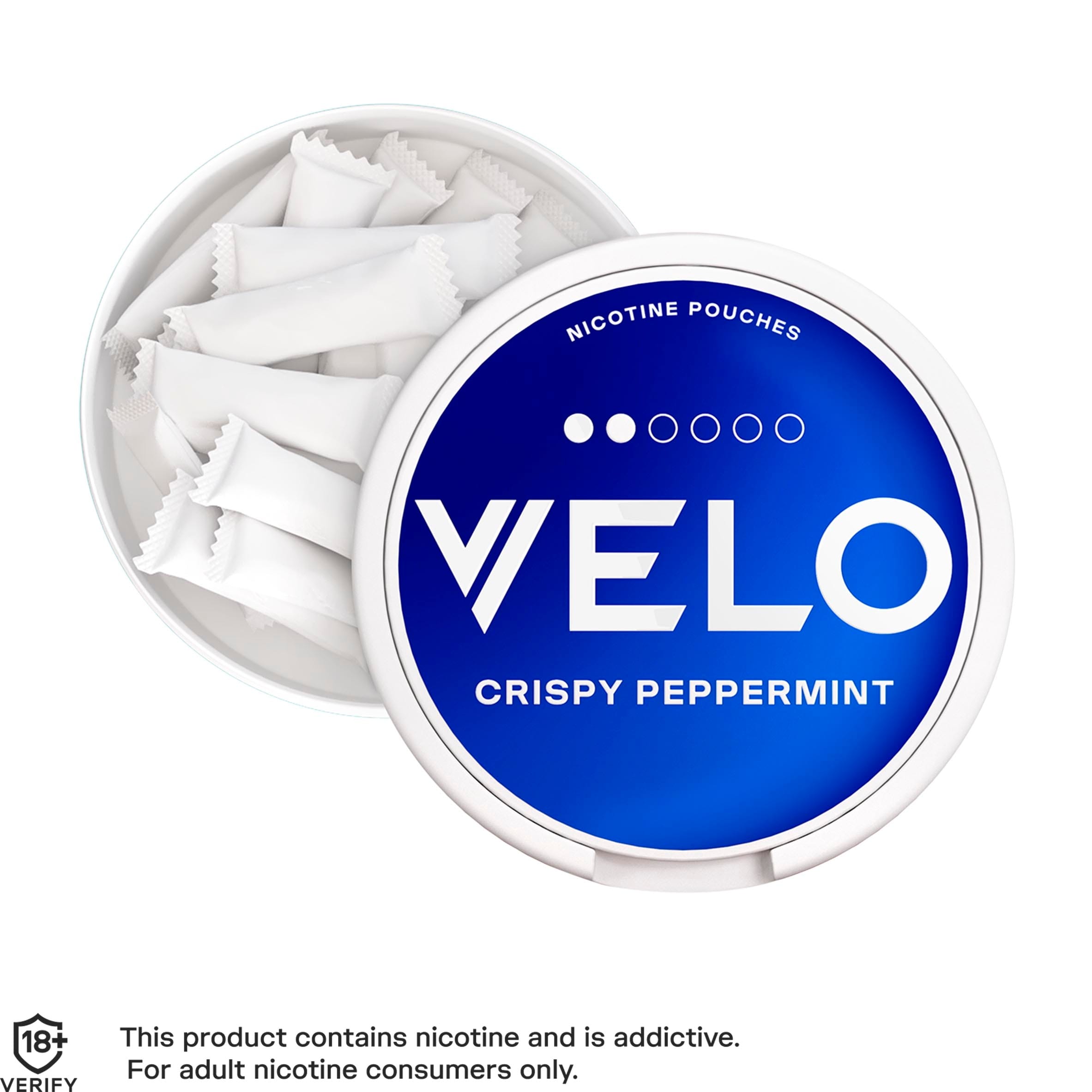 Velo Crispy Peppermint 6mg Nicotine Pouches 20 Pack thumbnail 4
