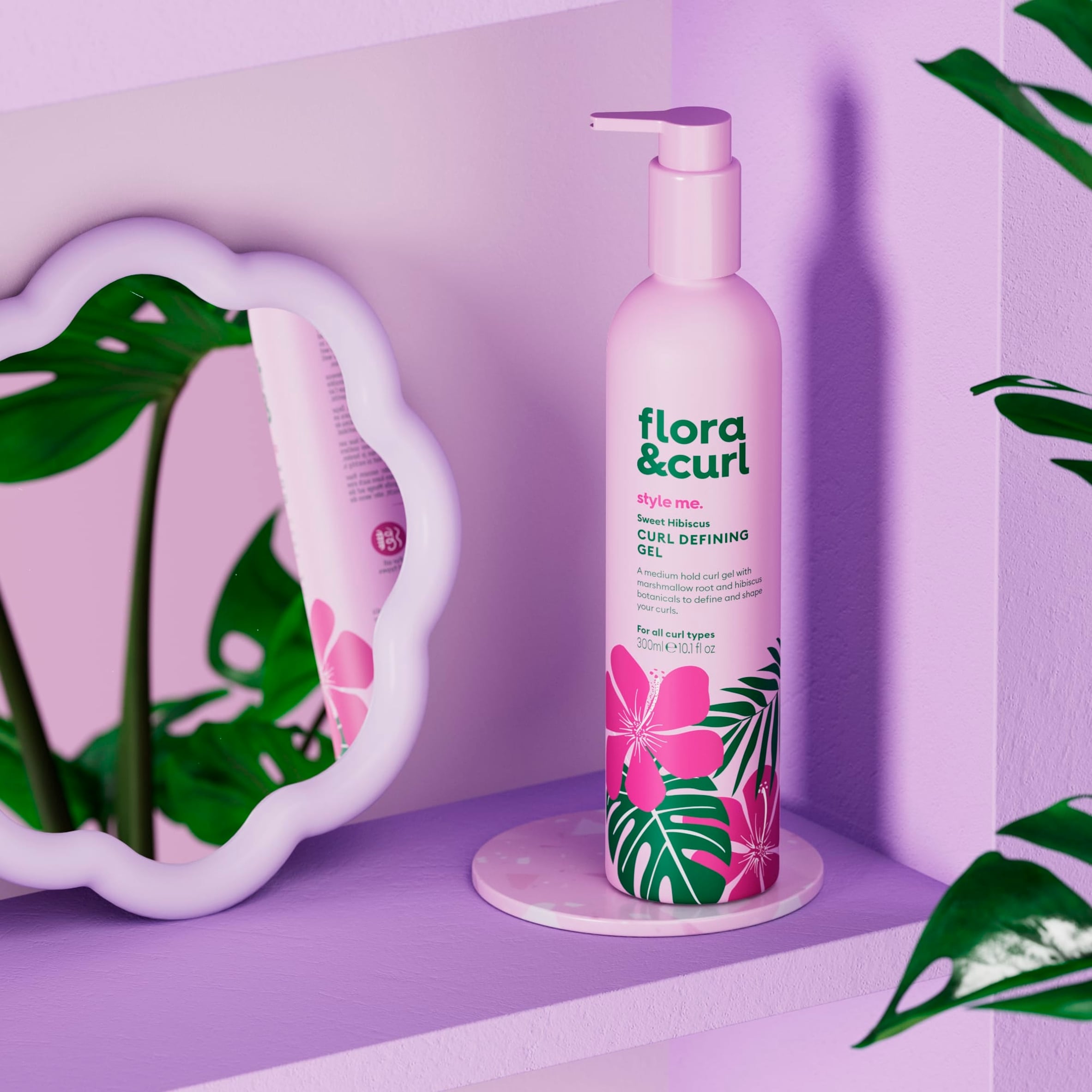 Flora & Curl Sweet Hibiscus Curl Defining Gel 300ml thumbnail 3