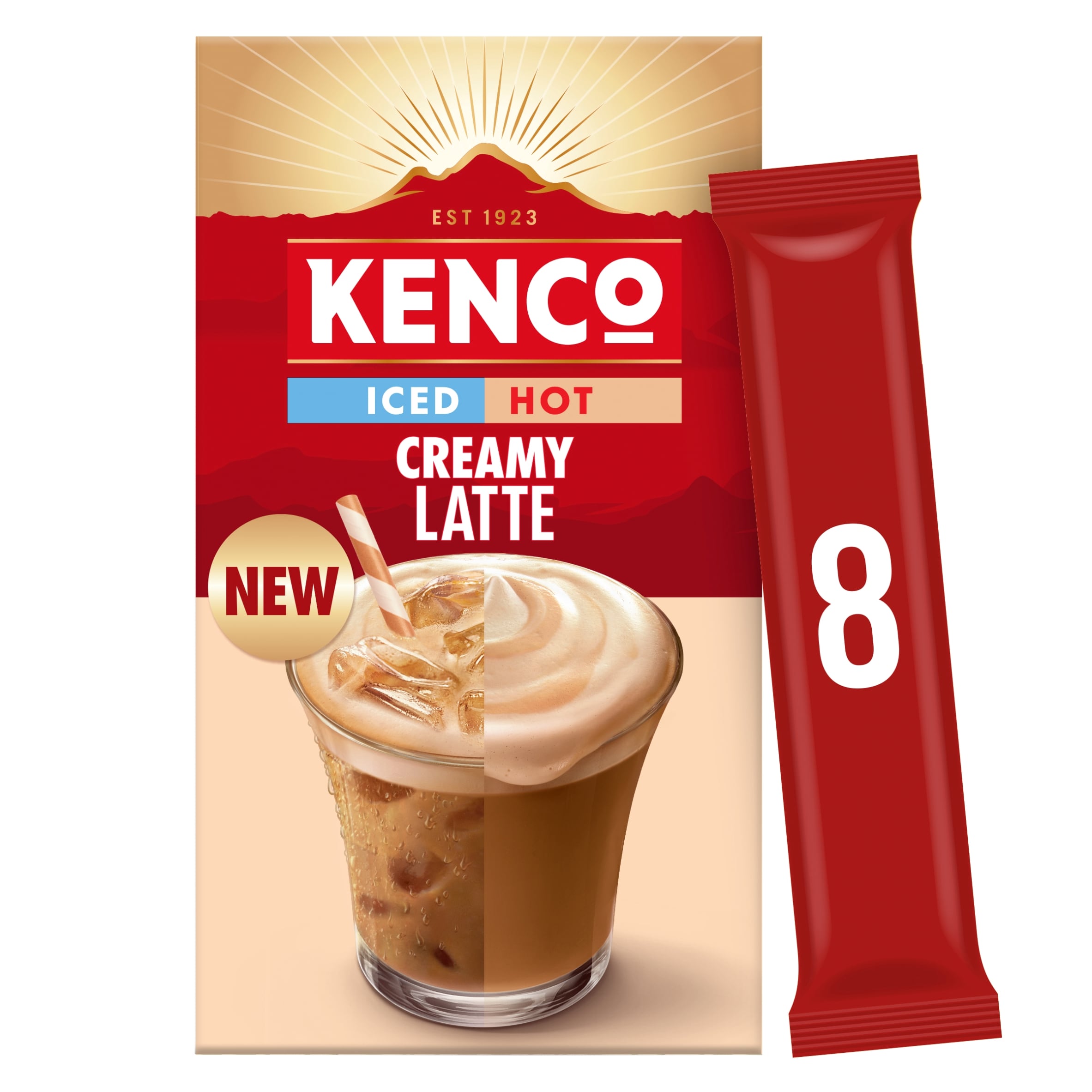 Kenco Iced Hot Creamy Latte Coffee Sachet 8 x 18.3g