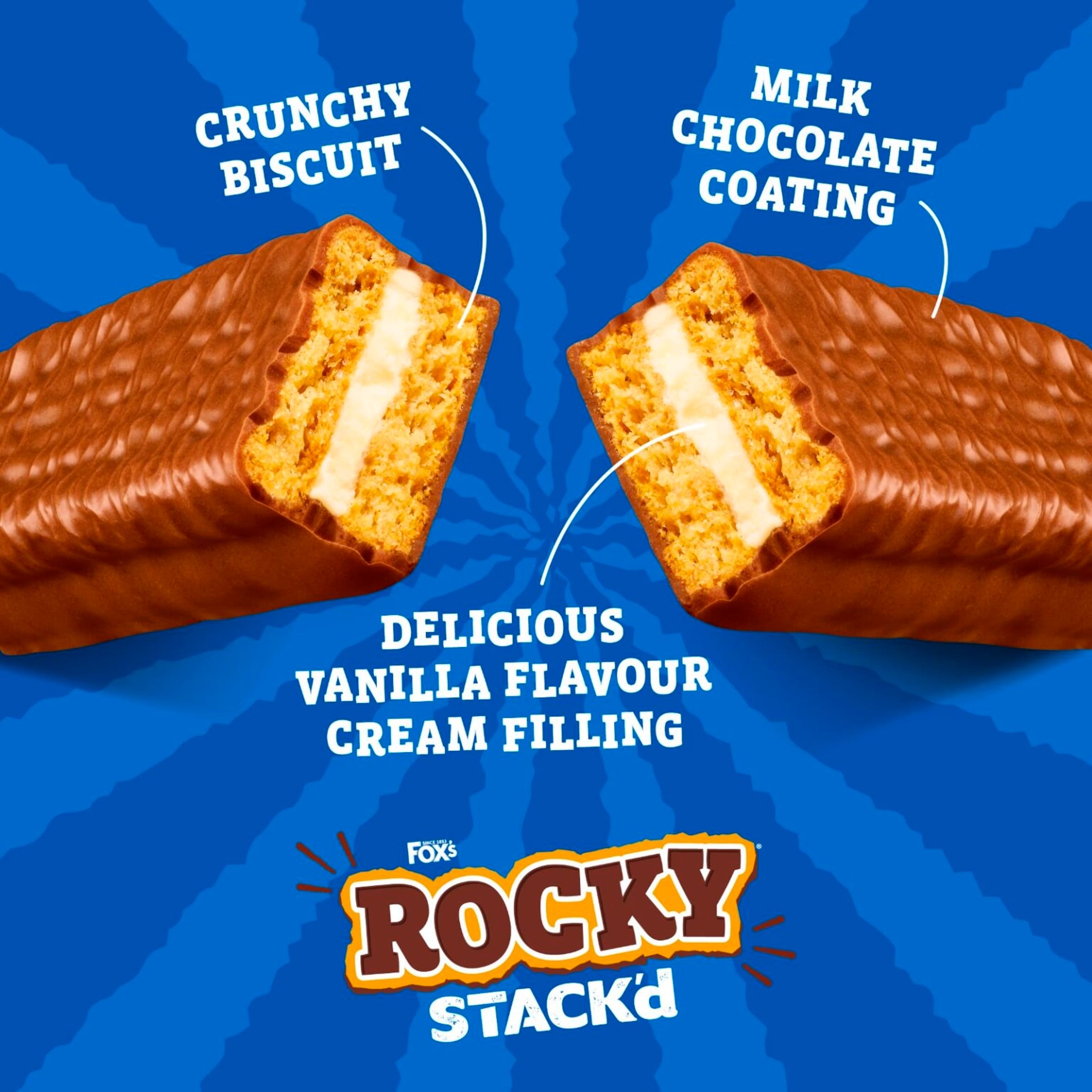 Rocky STACK'd Vanilla Cream 6pk x 25g thumbnail 2