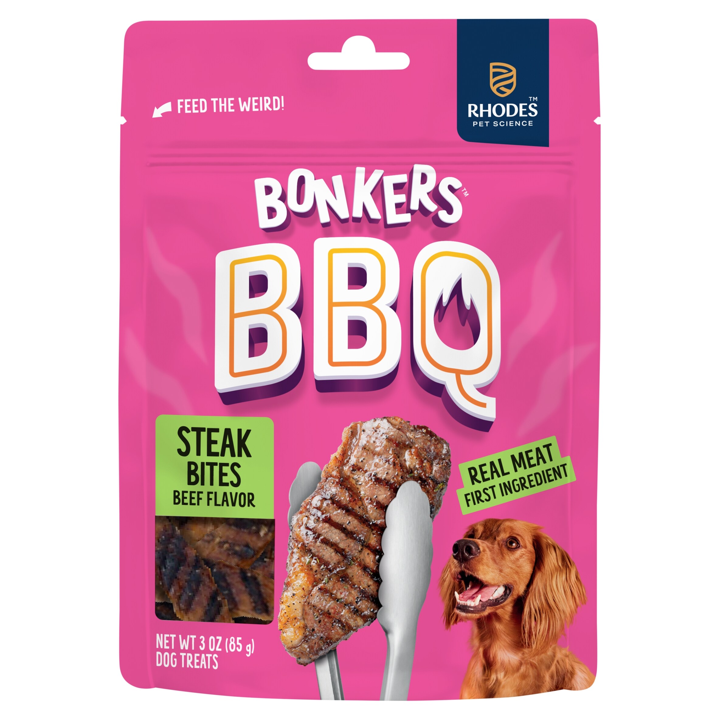 Bonkers Dog Treats Dry BBQ Steak Cuts 85 G