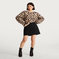 F&F Tailored Mini Skirt in Black