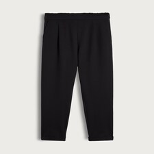 F&F Ponte Elasticated Waistband Pleated Jogger in Black thumbnail 5
