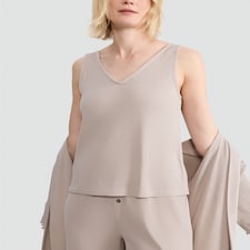 F&F 3-Piece Waffle Textured Vest, Bottoms and Cardigan Pyjamas in Neutral thumbnail 3