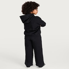 F&F Girls Cotton Rich Wide Leg Joggers in Black thumbnail 4