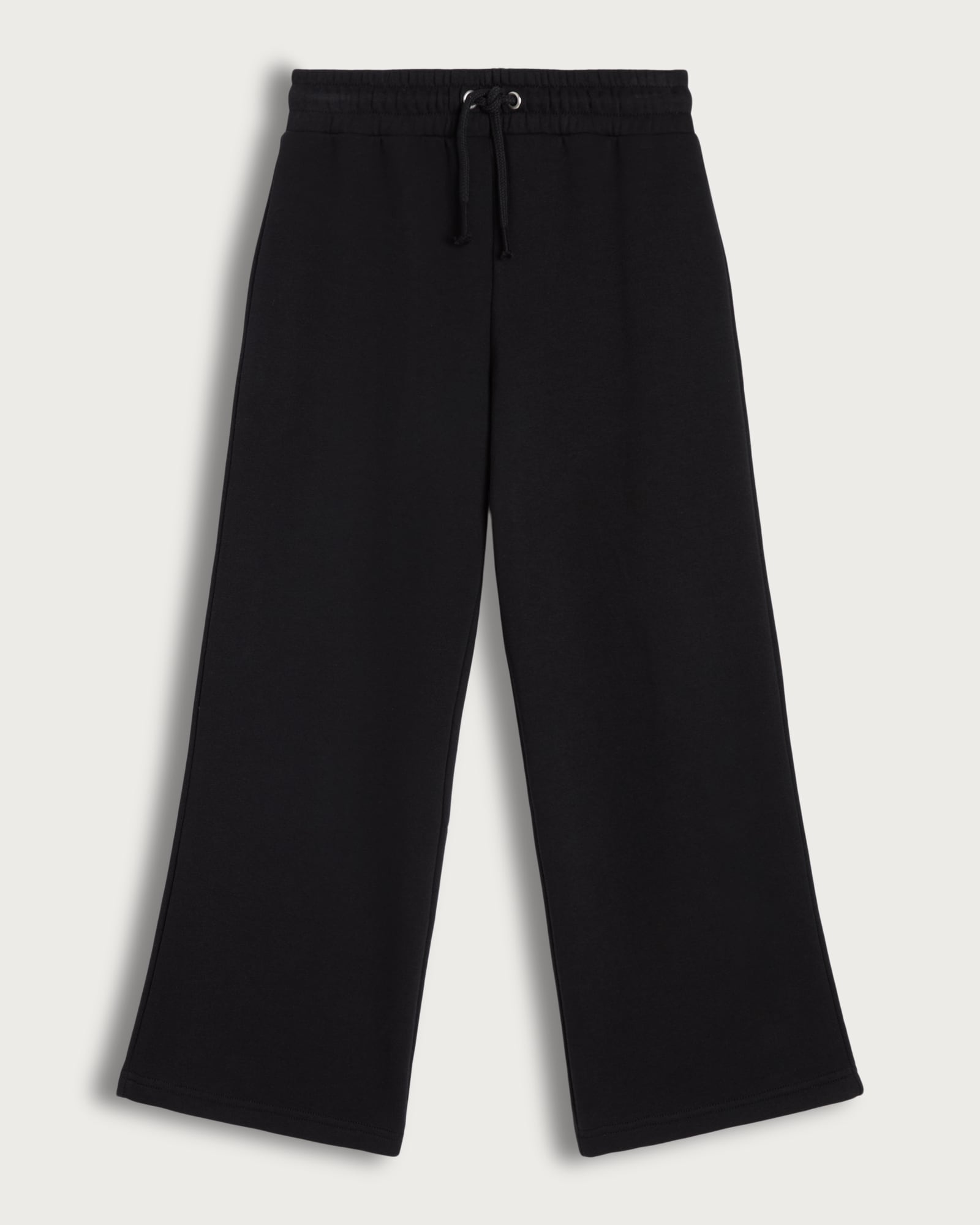 F&F Girls Cotton Rich Wide Leg Joggers in Black thumbnail 5