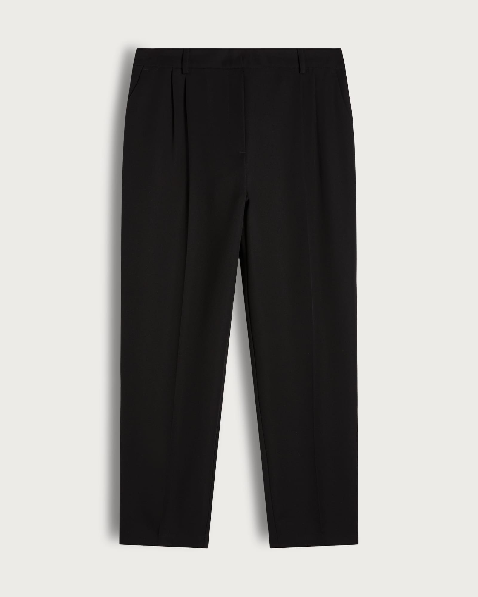 F&F Double Pleat Tapered Trousers in Black thumbnail 5
