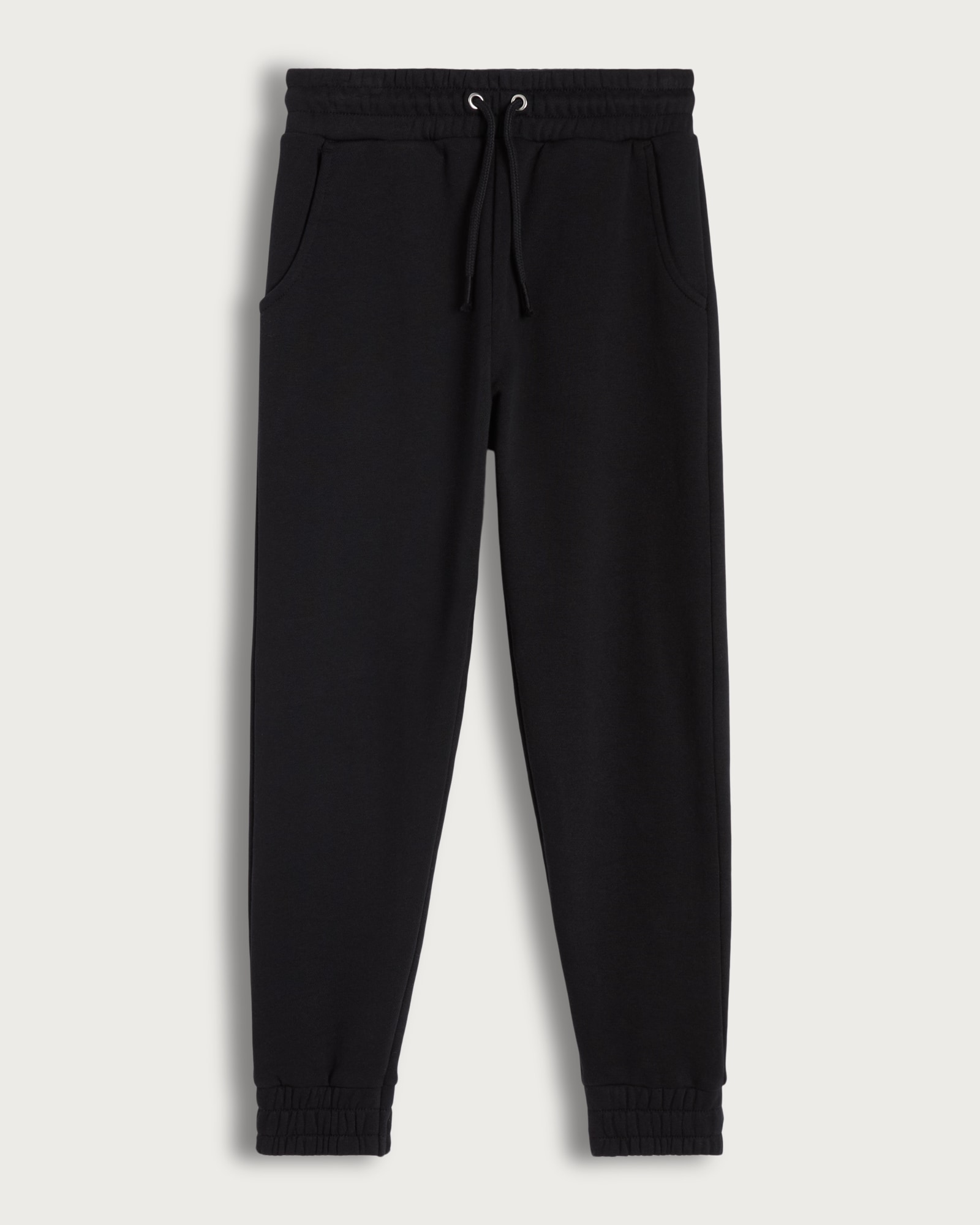 F&F Girls Cotton Rich Elasticated Waist Cuffed Joggers in Black thumbnail 5