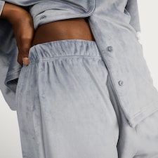 F&F Fleece Pocket Front Pyjama Set in Blue thumbnail 4