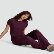 F&F Modal Rich Wide Pyjama Bottoms in Purple