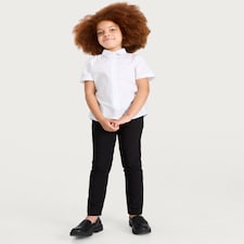 F&F School Girls Skinny Fit Trousers in Black