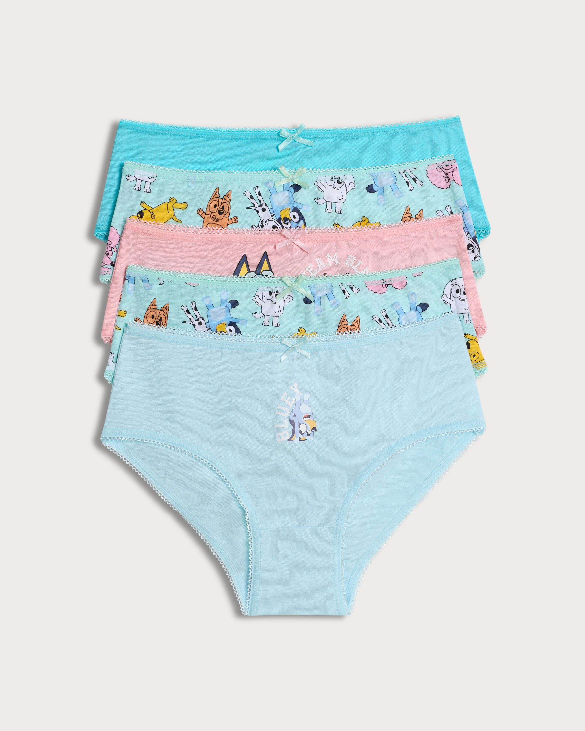 Bluey 5-Pack Pure Cotton Knickers in Multi