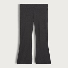 F&F Girls Cotton Rich Flared Leggings in Grey thumbnail 4