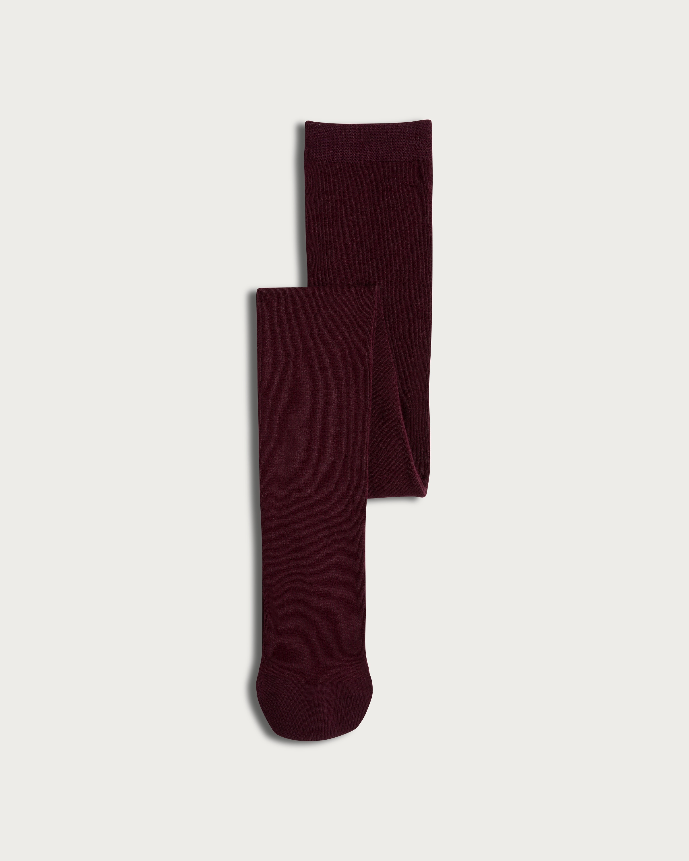 F&F 100 Denier Knitted Tights  in Wine thumbnail 3