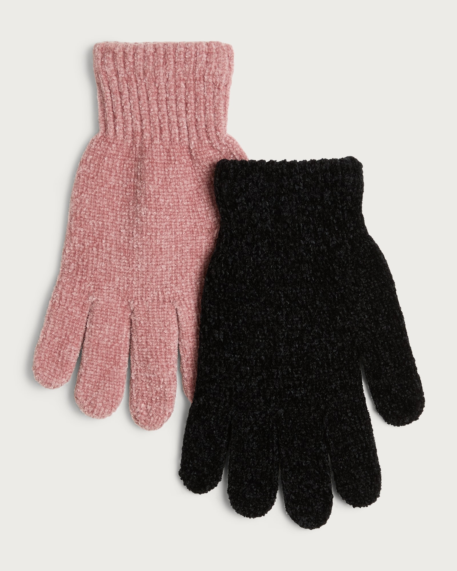 F&F 2-Pack Chenille Textured Gloves in Multi