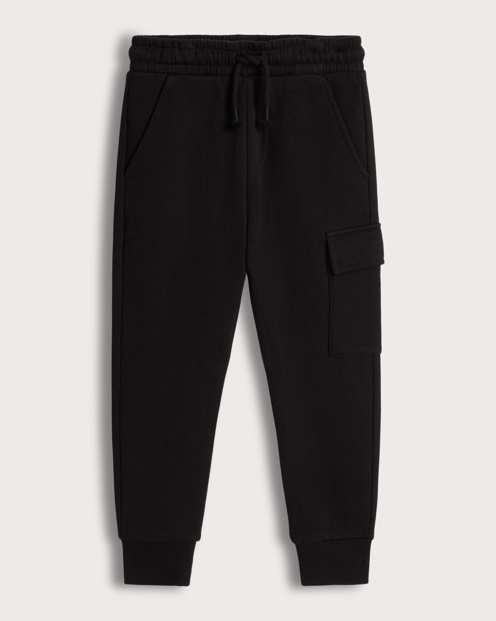 F&F Boys Cotton Rich Cuffed Cargo Joggers in Black thumbnail 5
