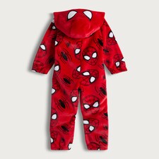 Marvel Spider-Man Fleece Hooded Onesie in Red thumbnail 2