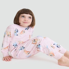 Bluey Minky Fleece Pyjamas in Pink