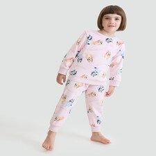 Bluey Minky Fleece Pyjamas in Pink thumbnail 3