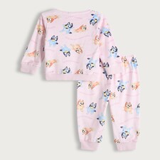 Bluey Minky Fleece Pyjamas in Pink thumbnail 4