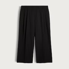 F&F Double Pleat Wide Leg Trousers in Black thumbnail 5