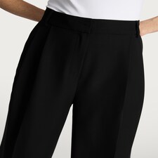 F&F Double Pleat Wide Leg Trousers in Black thumbnail 2