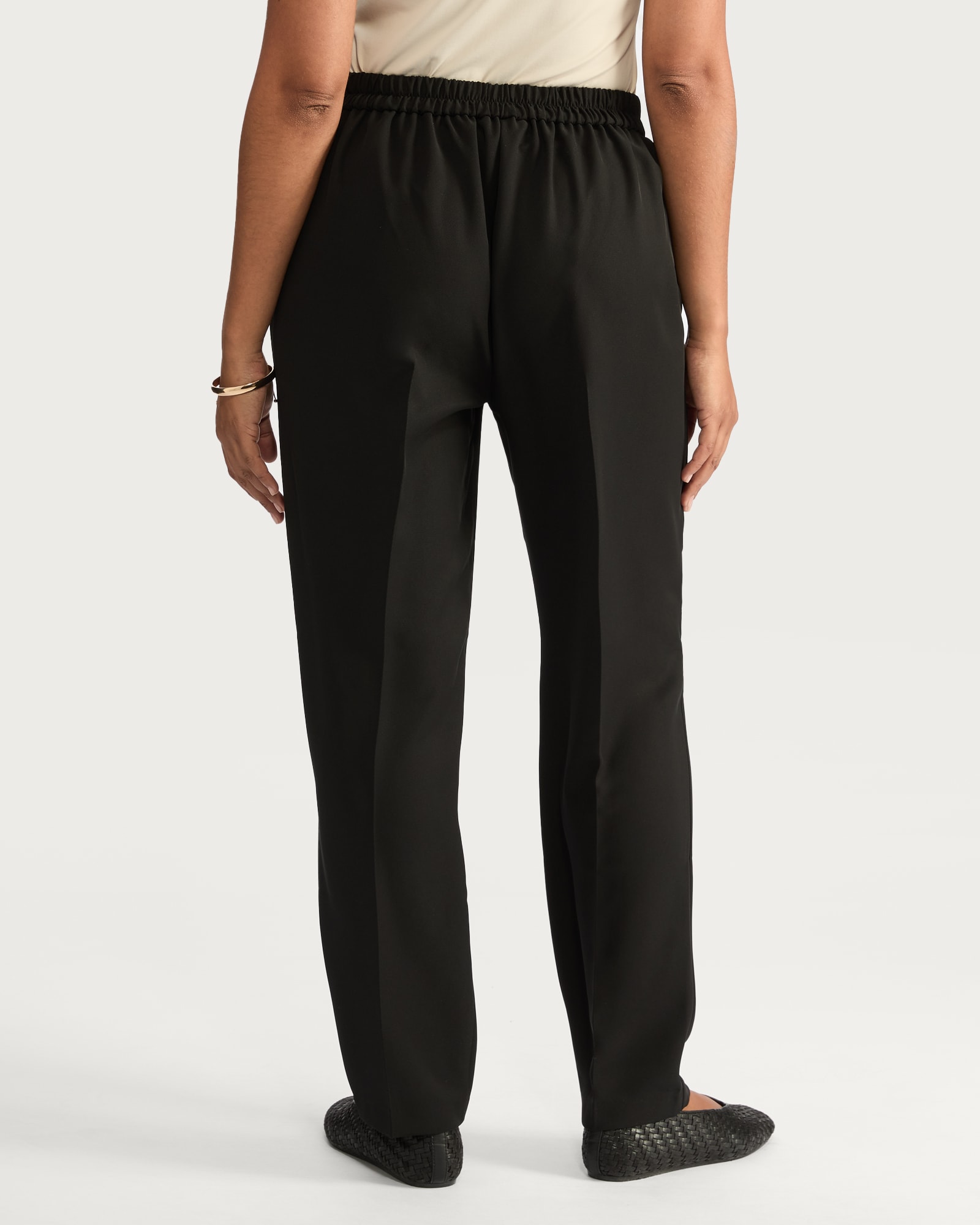 F&F Pleated Tapered Trousers in Black thumbnail 4