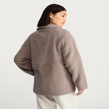 F&F Textured Funnel Neck Zip Through Jacket in Natural thumbnail 4