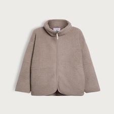 F&F Textured Funnel Neck Zip Through Jacket in Natural thumbnail 5