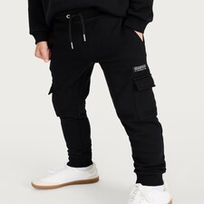 F&F Boys 2-Piece Cotton Rich Beyond All Limits Hoodie and Joggers Set in Black thumbnail 3