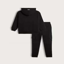 F&F Boys 2-Piece Cotton Rich Beyond All Limits Hoodie and Joggers Set in Black thumbnail 6
