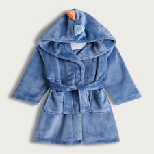 F&F Boys Fleece Dinosaur Hooded Dressing Gown in Multi