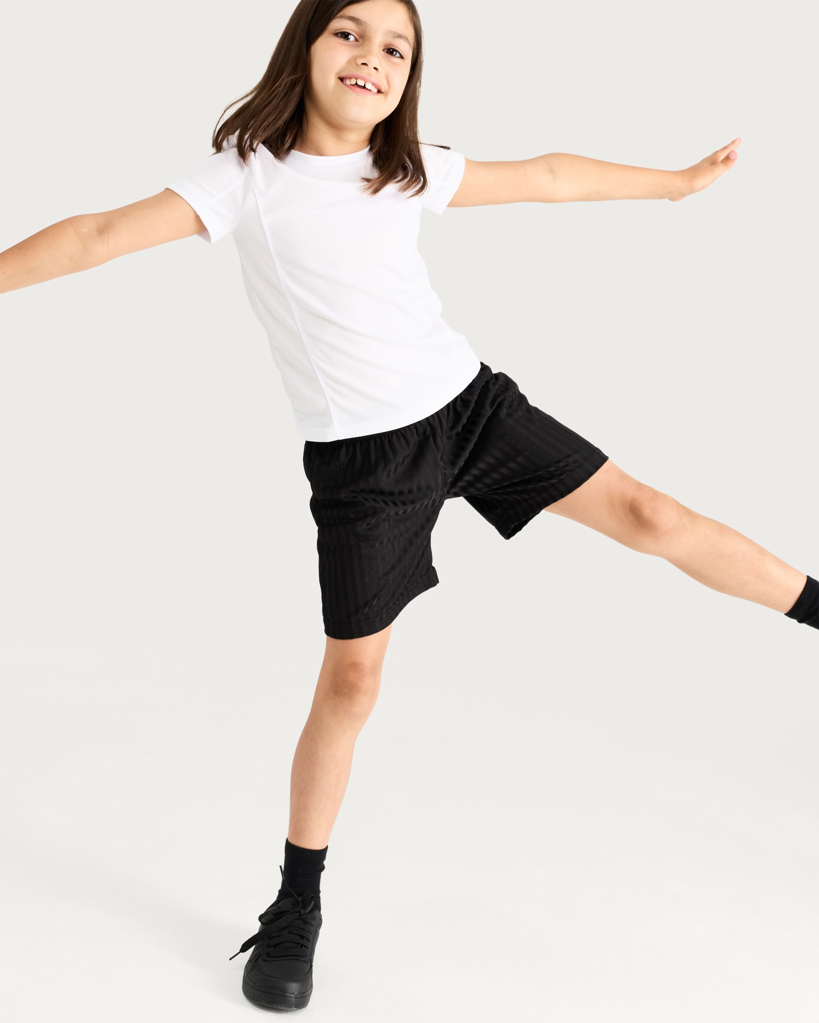 F&F School Unisex 2-Pack Performance T-Shirts in White thumbnail 2