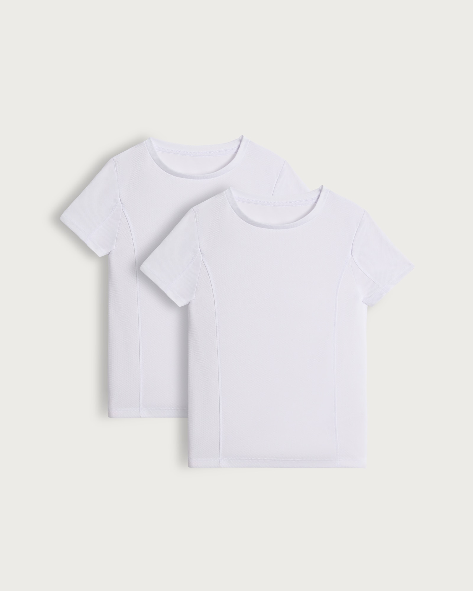 F&F School Unisex 2-Pack Performance T-Shirts in White thumbnail 4