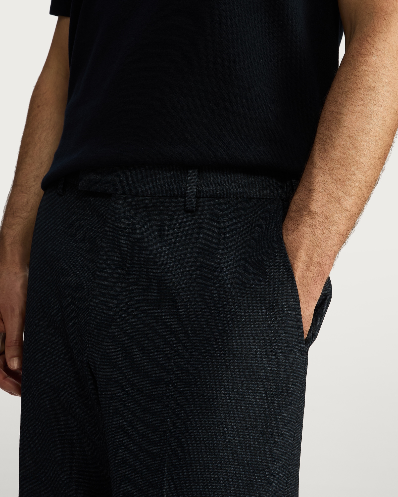 F&F Tailored Formal Trousers in Navy thumbnail 3