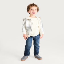 F&F Boys Cotton Rich Pull On Jeans in Blue