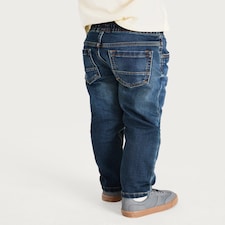 F&F Boys Cotton Rich Pull On Jeans in Blue thumbnail 3