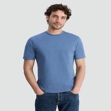 F&F Pure Cotton Short Sleeved T-Shirt in Blue